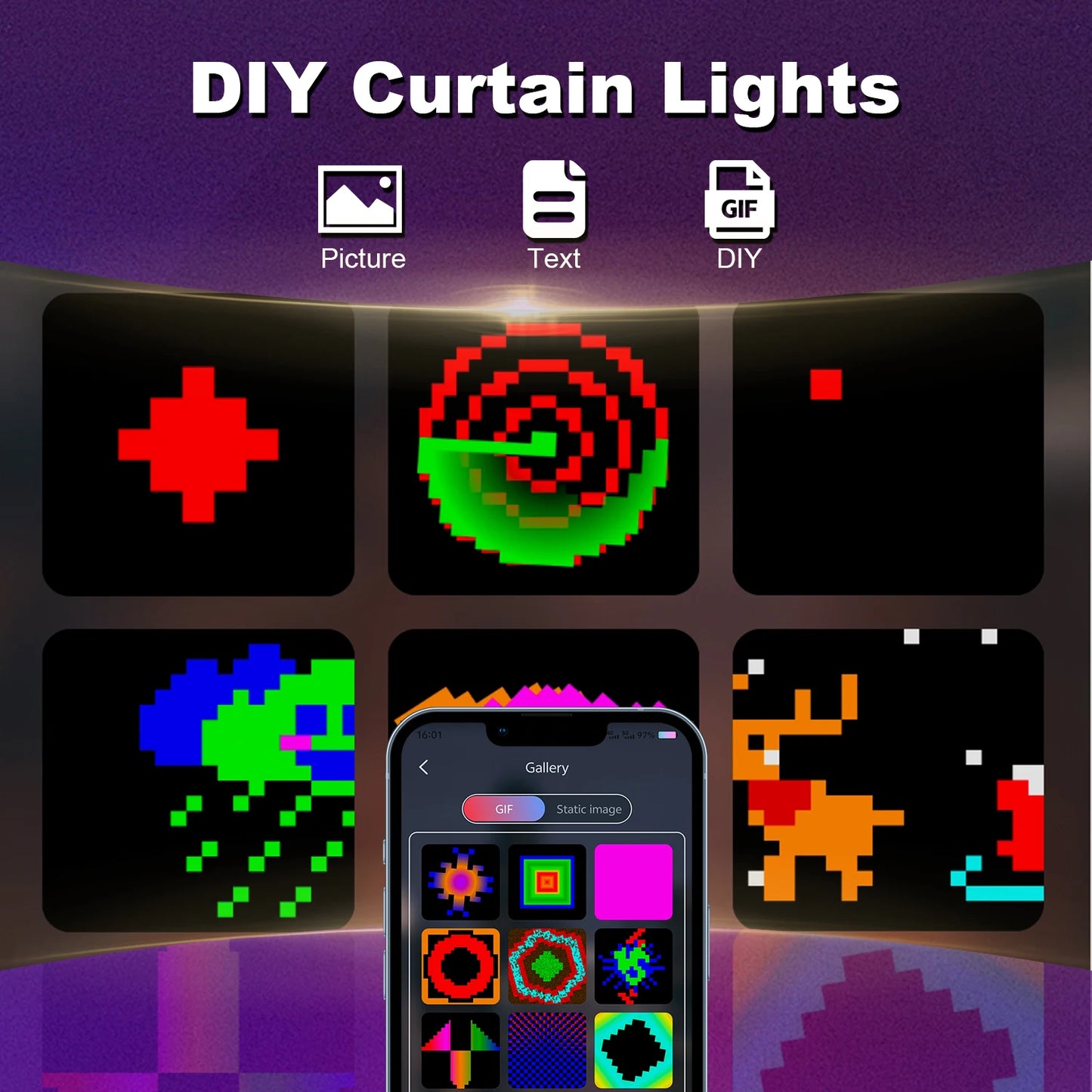 NinjaPeak™ USB Led Smart Curtain Lights