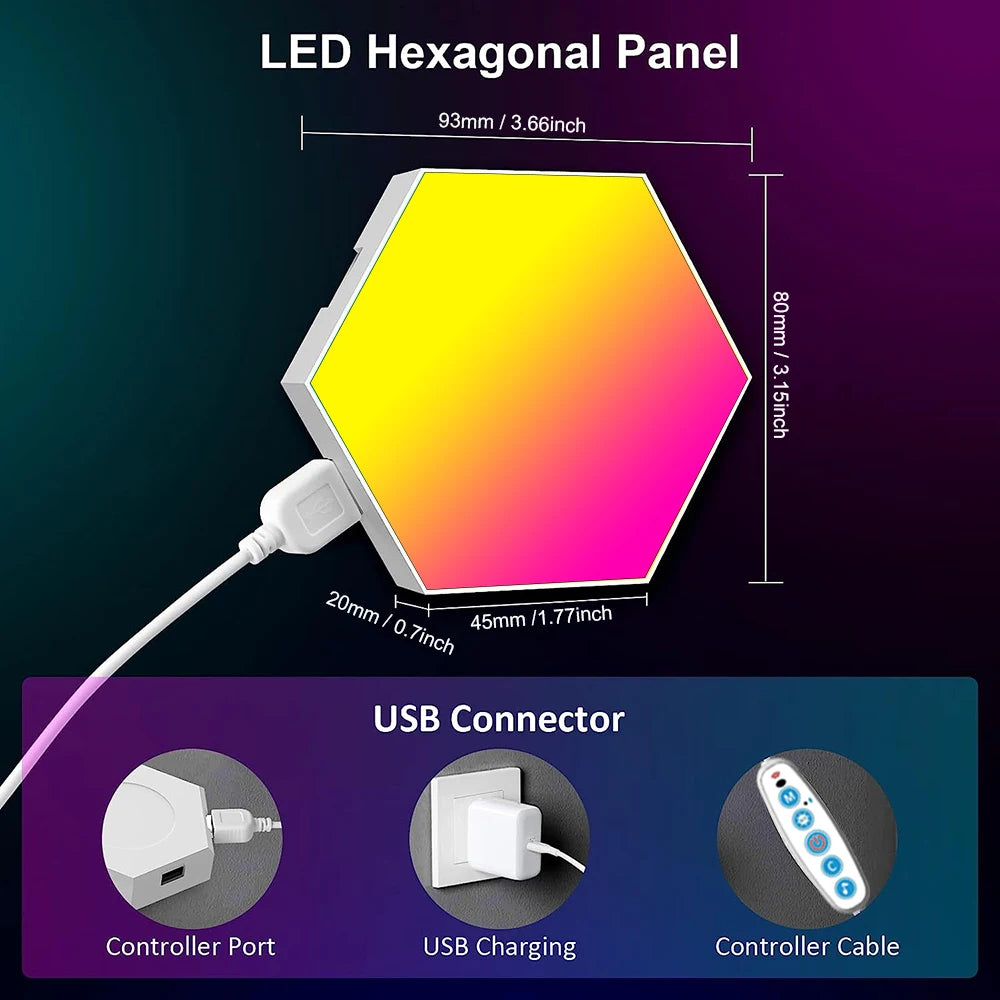 NinjaPeak™ Smart Hexagonal Wall Led Light