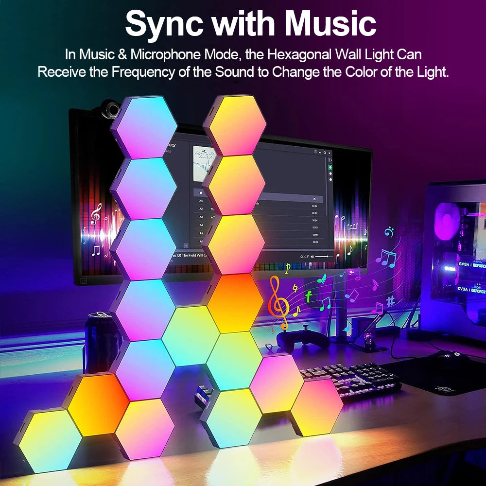 NinjaPeak™ Smart Hexagonal Wall Led Light